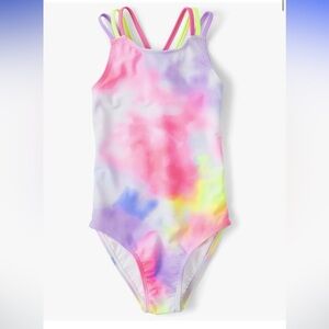 Girls' One Piece Tie Dye Swimsuit XL(14)